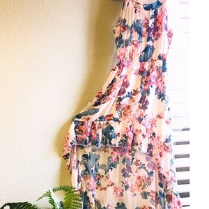 Bar III Sydney Floral High Low Dress